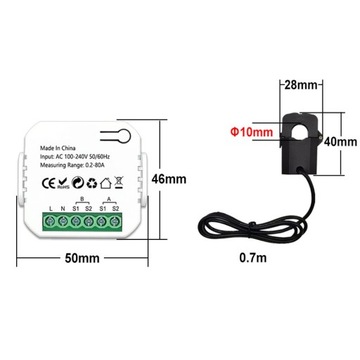 LICZNIK ENERGII TUYA WIFI SYSTEM FOTOWOLTAICZNY