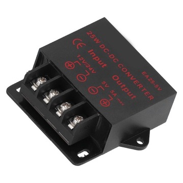 Przetwornik napięcia DC 12 V 24 V do 5 V 5A Moduł transformatora reduktora