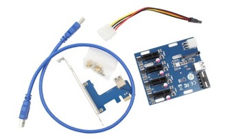 ROZDZIELACZ ADAPTER PORTU PCI-E RISER SPLITTER V2