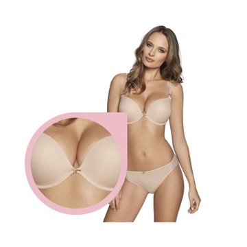 Biustonosz Corin Dolly 16872 Super PUSH-UP beż 65C