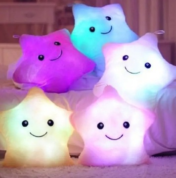 СВЕТЯЩАЯСЯ ПОДУШКА ДЛЯ ДЕТЕЙ, СВЕТОДИОДНАЯ ЗВЕЗДА, СВЕТЯЩАЯСЯ