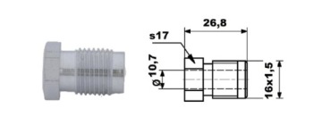 ТОРМОЗНЫЕ ШЛАНГИ КОНЕЦ ТОРМОЗНОГО ШЛАНГА. 16X1,5