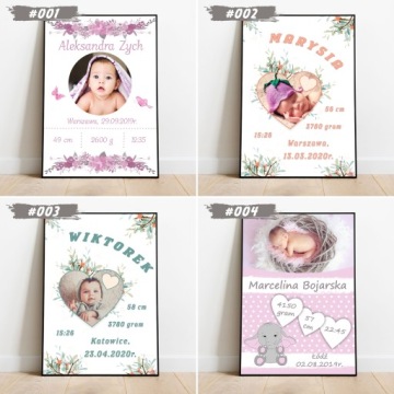 Табличка с фотографией, рамка А4, День Рождения, Крещение