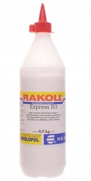 Klej do drewna wodoodporny Rakoll Express D3 500g