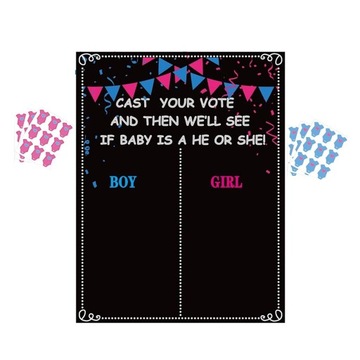Креативная игра по гендерному голосованию, игры по раскрытию пола, веселые праздники