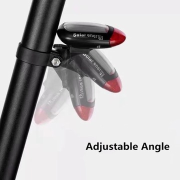 2шт солнечные велосипедные фонари задние фонари для велосипеда