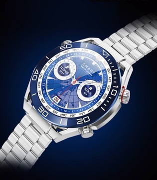 МУЖСКИЕ СМАРТЧАСЫ ГОВОРЯТ ДАВЛЕНИЕ ПОГОДА КОМПАС NFC 3 ремешка 400 мАч