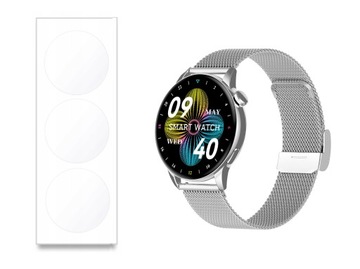 3 X FOLIA HYDROŻELOWA Ø55MM NA ZEGAREK SMARTWATCH
