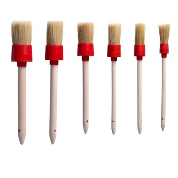 ЩЕТКА КРУГЛАЯ Набор кистей 6шт 20 25мм 30мм 35мм 40мм 45мм