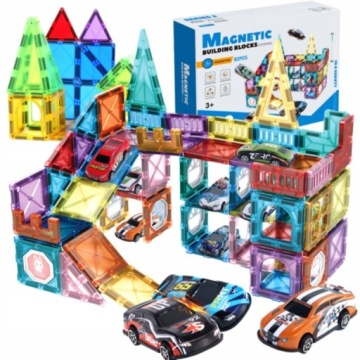 Magnetické Stavební Stavebnice Vzdělávací Pro Děti Autodraha 82E
