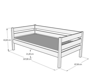 КАРО-З Детская Кровать 160х80 Детская Деревянная