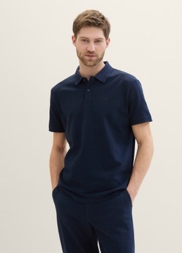Tom Tailor Basic Polo With Contrast - Dark Blue