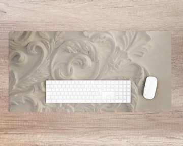 Защитный коврик для стола Листья на песке 100х50 см.