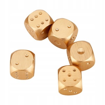 ИГРОВЫЕ КОСТИ В ДЕРЕВЯННОЙ КОРОБКЕ, 5 ШТ.