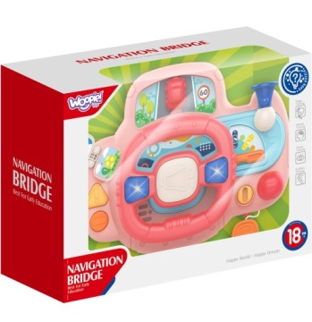 СИМУЛЯТОР ВОЖДЕНИЯ ИНТЕРАКТИВНЫЙ РУЛЬ МАЛЕНЬКИЙ ФОНАРЬ НА РУЛЕ WOOPIE