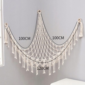 Мягкая игрушка-гамак с мягкой сеткой, макраме