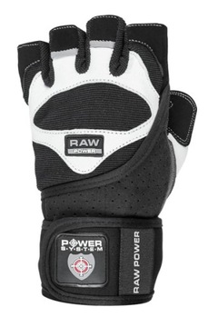 POWER-SYSTEM перчатки для силовых тренировок с ремешком, черные, M