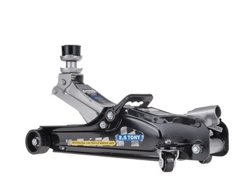PODNOŚNIK SAMOCHODOWY LEWAREK NISKOPROFILOWY 2,5T ŻABA GUMA STALOWE KOŁA