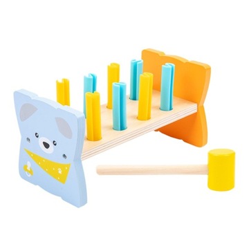 Верстак для отбивания игрушки молотком. Деревянная игрушка для