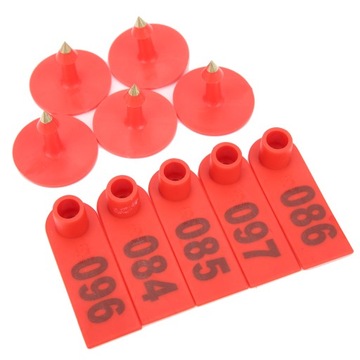 СЕРЬГИ НОМЕРА ДЛЯ СВИНЕЙ СВИНОК ПОВОРЬЯ 100 ШТ.