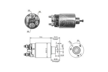 SPÍNAČ ELEKTROMAGNETICKÝ STARTÉR ERA ZM2860