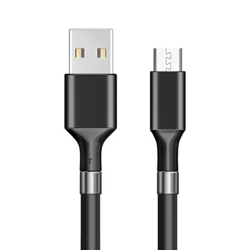 Кабель USB C для передачи данных по телефону Android, черный
