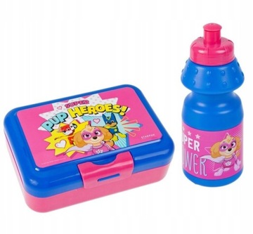 Śniadaniówka lunchbox + bidon 350ml PSI PATROL Sky