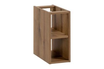Szafka Łazienkowa Regał Pod Umywalkę Wiszący 2 Półki Laminowane dąb 20 cm