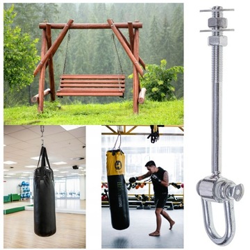 HAK DO HUŚTAWKI HAMAKA MOCOWANIE UCHWYT HUŚTAWKOWY Z SZEKLĄ TEFLON M10x190