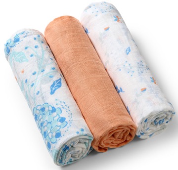 BabyOno pieluchy PIELUSZKI MUŚLINOWE 70x70 - 3szt.