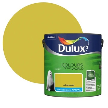 DULUX KOLORY ŚWIATA FARBA LATEKSOWA ŚCIENNA Ryżowe Pola 2,5L