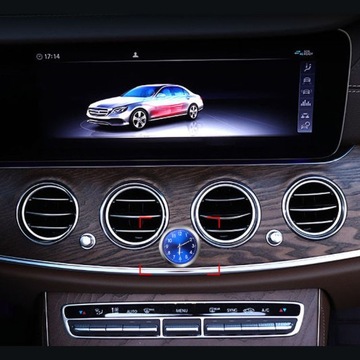 Zegarek Samochodowy Dekoracyjny Analog QUARTZ Niebieski - Pomysł na Prezent