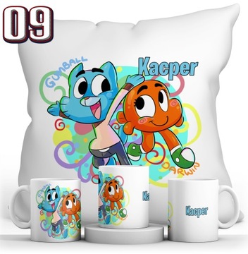КРУЖКА ГУМБОЛ + ПОДУШКА + НАБОР ИМЕНИ