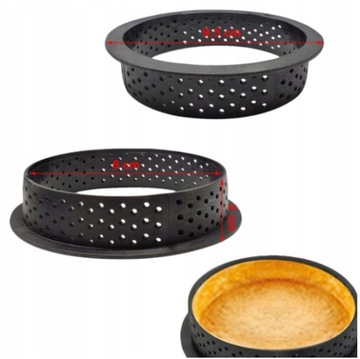 ФОРМЫ ДЛЯ ВЫПЕЧКИ ТАРТАЛЛЕЙ, 6 ШТ, С ПЕРФОРИРОВАННЫМ КРОМКОМ ДЛЯ ПИРОЖКОВ 8 СМ