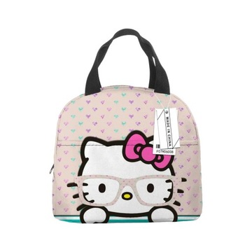 Милая мультяшная сумка для обеда Hello KITTY для девочек большой вместимости
