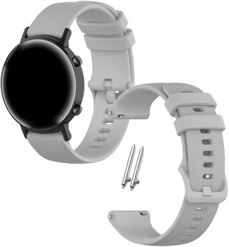 PASEK UNIWERSALNY 20mm do ZEGARKA SMARTWATCH SAMSUNG HUAWEI XIAOMI SZARY