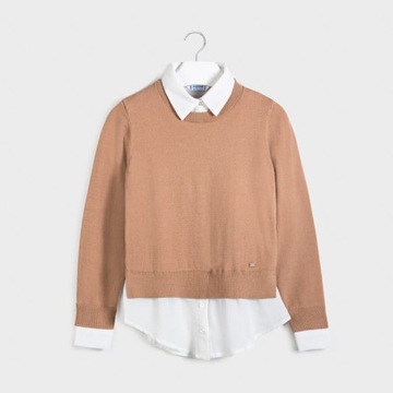 Sweter dziewczęcy MAYORAL 7329 beżowy - 128