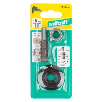 Крепежный штифт для сверла Wolfcraft 22,2/13 мм.