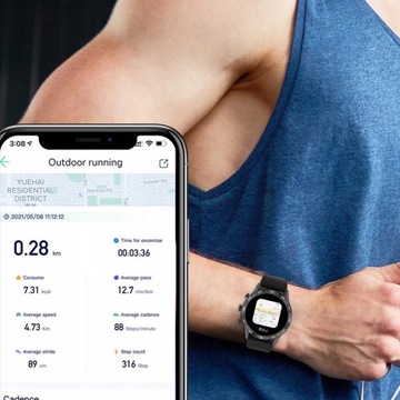 SMARTWATCH WATCH ПОЛЬСКОЕ МЕНЮ PL SPORT TALKS SMART WATCH МУЖСКОЙ ЧСС ПУЛЬСА