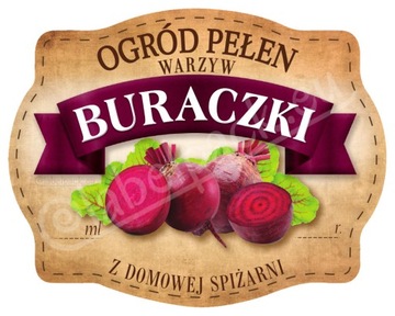BURACZKI - Etykieta, naklejka 10x