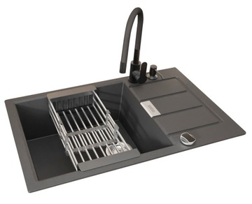 Zlewozmywak Franke S2D 611-78 XL +bateria elastyczna + dozownik + ociekarka