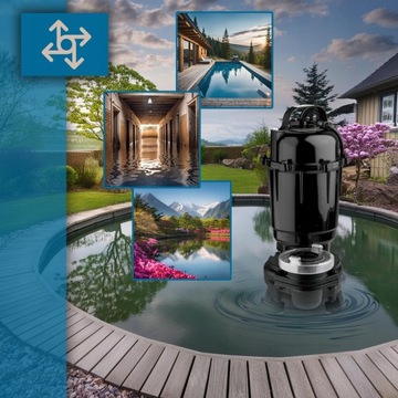 POMPA DO SZAMBA DO WODY BRUDNEJ CZYSTEJ Z ROZDRABNIACZEM ZATAPIALNA 4150W