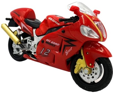 Motor motocykl na podstawce model figurka ścigacz