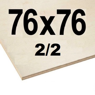 SKLEJKA 3mm 76x76 KL2/2 LASER CNC DECOUPAGE JASNA