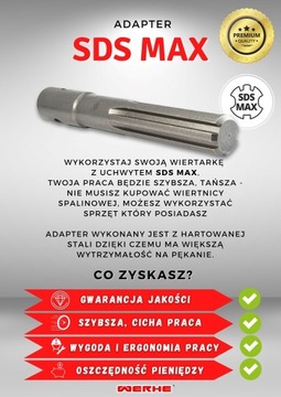 Адаптер для почвенных шнеков SDS Plus и SDS MAX
