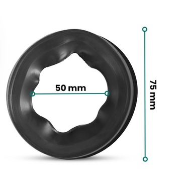 Резиновая прокладка Trapper 50 мм Сливное кольцо Переходник для туалетной трубы