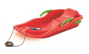 САНКИ С ТОРМОЗАМИ, ПЛАСТИКОВАЯ СПИНКА, БОЛЬШАЯ БОБСЛИ-ГОРКА