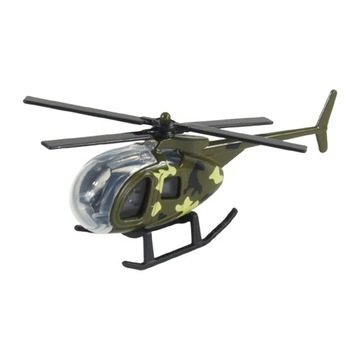 Helikopter ze stopu odlewanego w skali 1/64. Zabawki dla dzieci