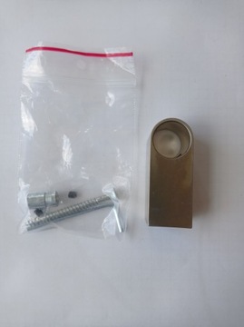 uchwyt prosty do rurki fi 16 mm satyna