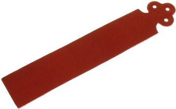 КОЖАНАЯ закладка, военный зеленый, КОЖА